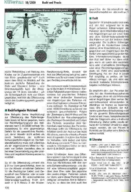 Vorschauseite 4: Die ärztliche Schweigepflicht gegenüber Angehörigen des Patienten