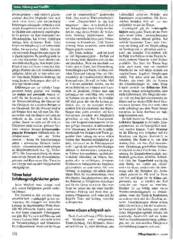 Vorschauseite 2: Anmerkungen über Team, Führung und Konflikt