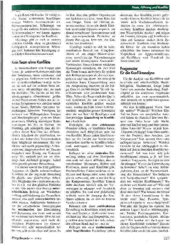Vorschauseite 3: Anmerkungen über Team, Führung und Konflikt