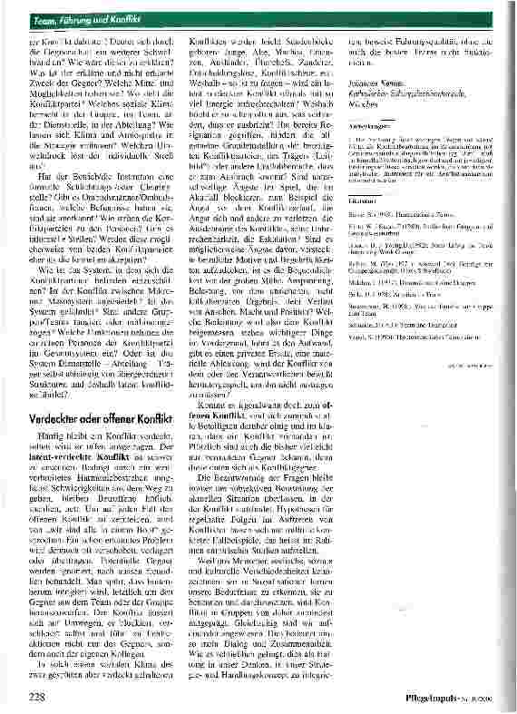 Vorschauseite 4: Anmerkungen über Team, Führung und Konflikt