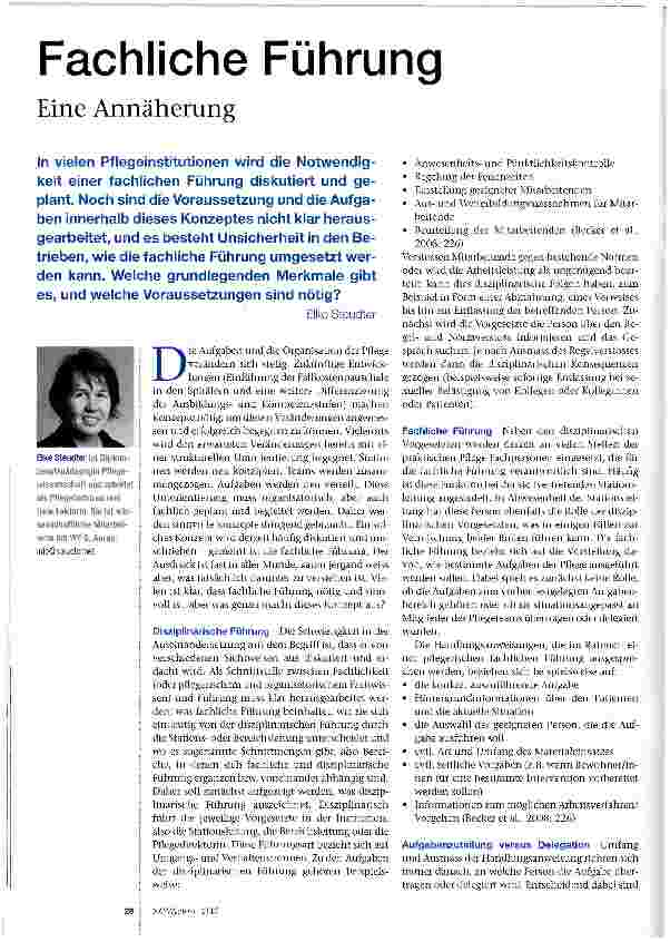 Vorschauseite 1: Fachliche Führung
