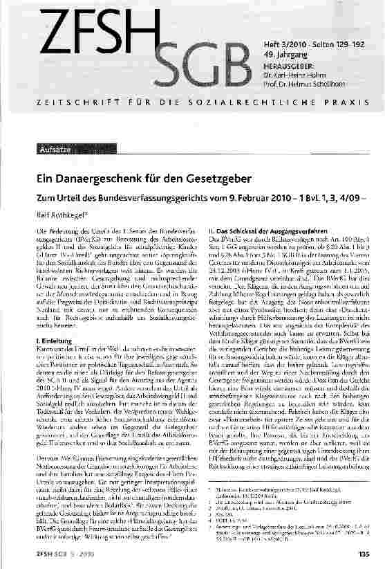 Vorschauseite 1: Ein Danaergeschenk für den Gesetzgeber