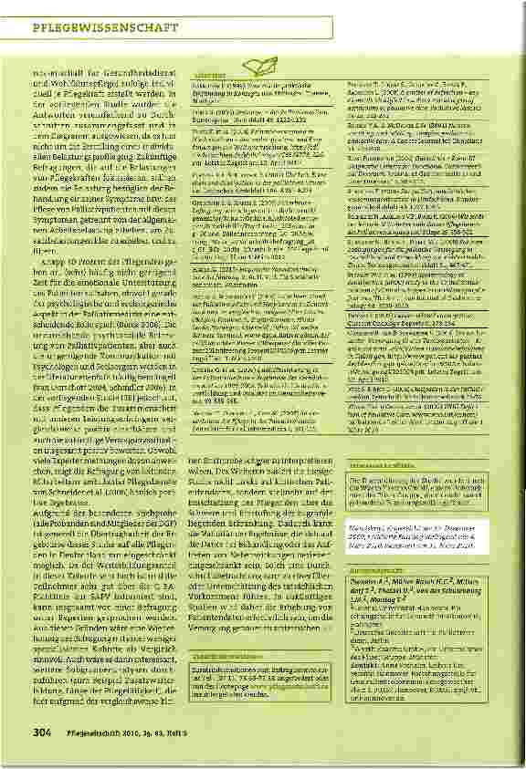 Vorschauseite 5: Versorgungssituation von Palliativpatienten und Einschätzung der Arbeitsbelastung der Pflegenden