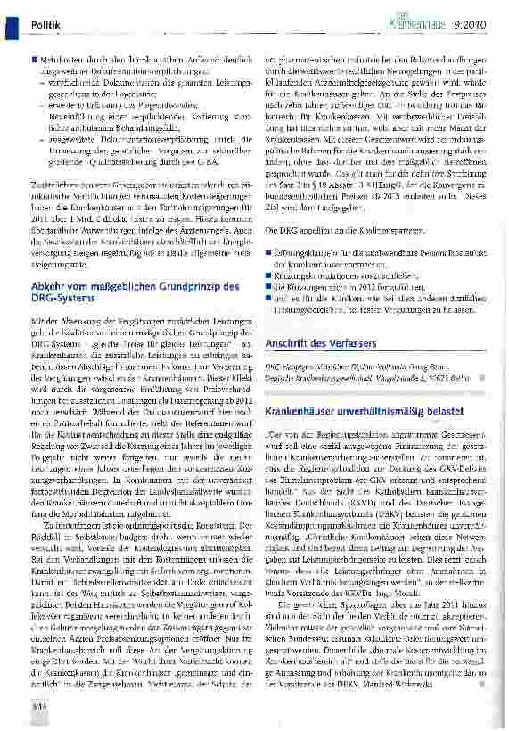 Vorschauseite 5: Enttäuschender Rückfall in Kostendämpfungspolitik