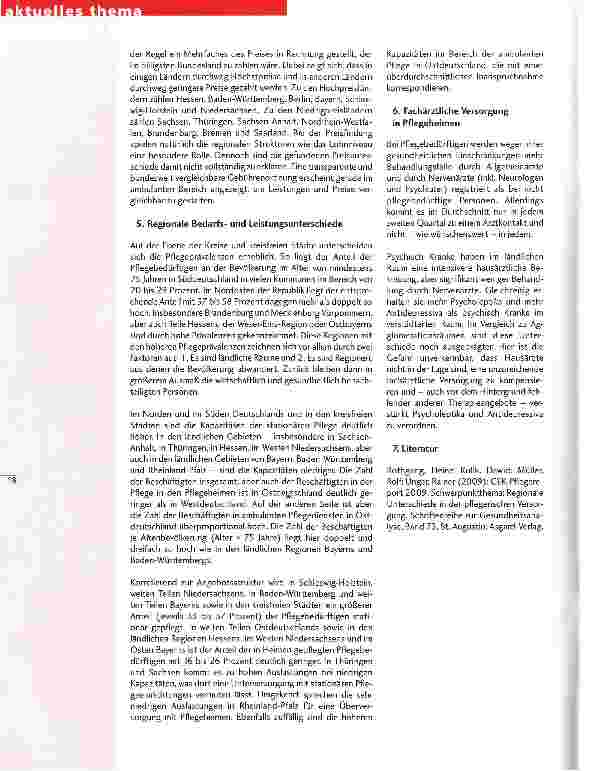 Vorschauseite 3: Versorgung Pflegebedürftiger in Deutschland - Ergebnisse aus dem GEK-Pflegereport