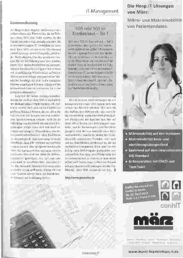 Vorschauseite 2: SOA oder SOS im Krankenhaus?
