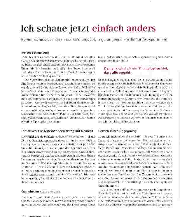 Vorschauseite 1: Ich schaue jetzt einfach anders