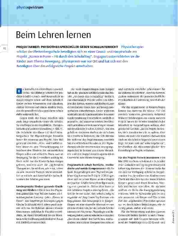 Vorschauseite 1: Beim Lehren lernen