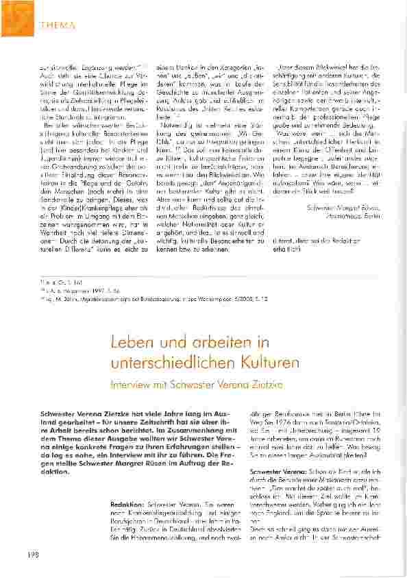 Vorschauseite 6: LEBEN IN UND MIT VERSCHIEDENEN KULTUREN