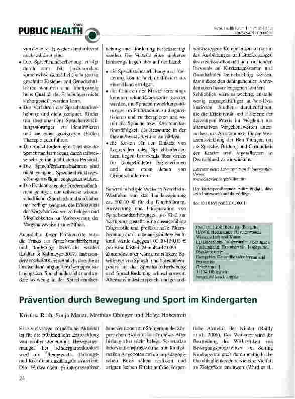 Vorschauseite 2: Sprache - Bildung - Gesundheit: Ein kritisch-konstruktiver Blick auf Chancen und Praxis der Sprachstandserhebung bei Kindern im Vorschulalter