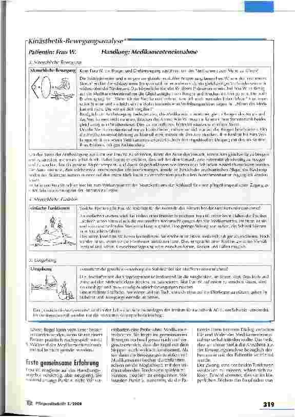 Vorschauseite 4: Ethik in der Pflege braucht Handwerkszeug Kinästhetik als Instrument zum ethischen Handeln