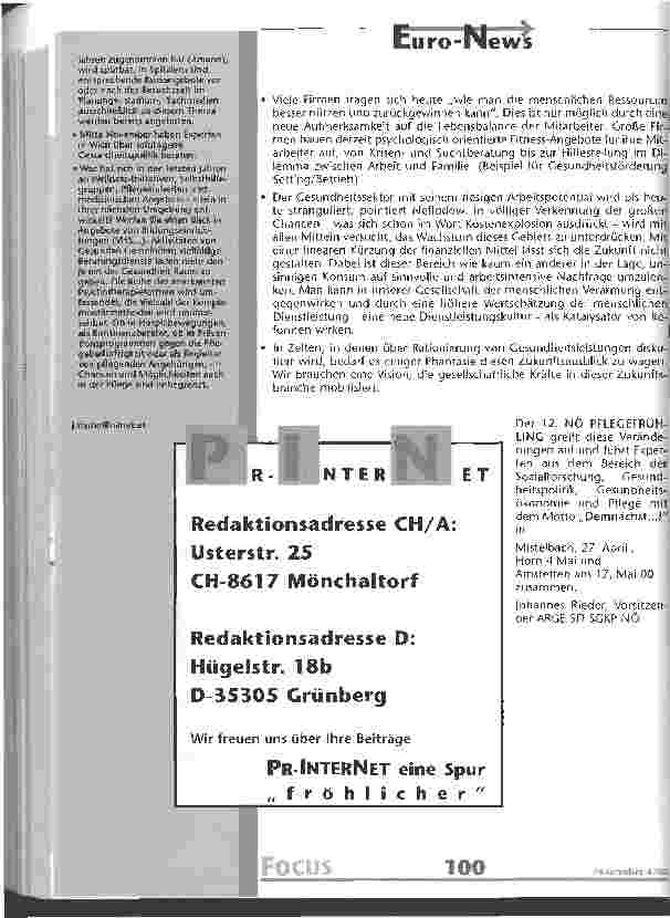 Vorschauseite 3: Mehr Optimismus für die Pflege