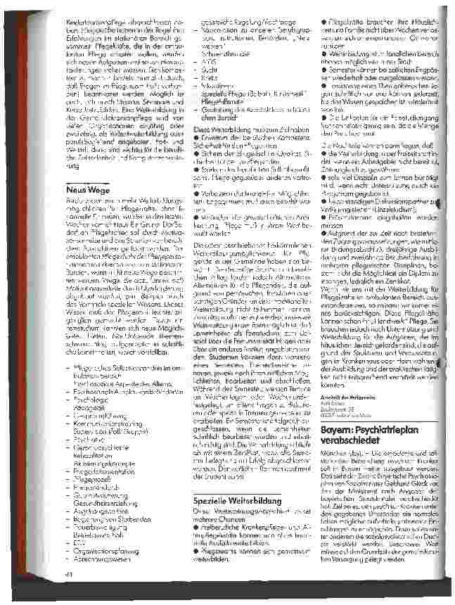 Vorschauseite 2: Weiterbildung in der ambulanten Pflege