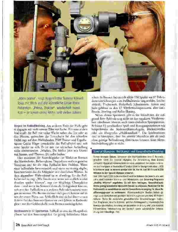 Vorschauseite 4: Gold für die Gesundheit