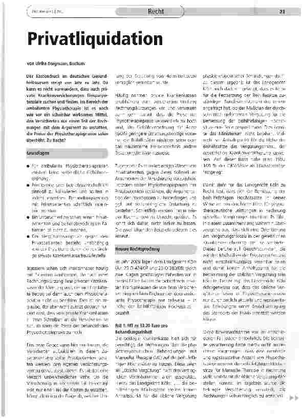 Vorschauseite 1: Privatliquidation