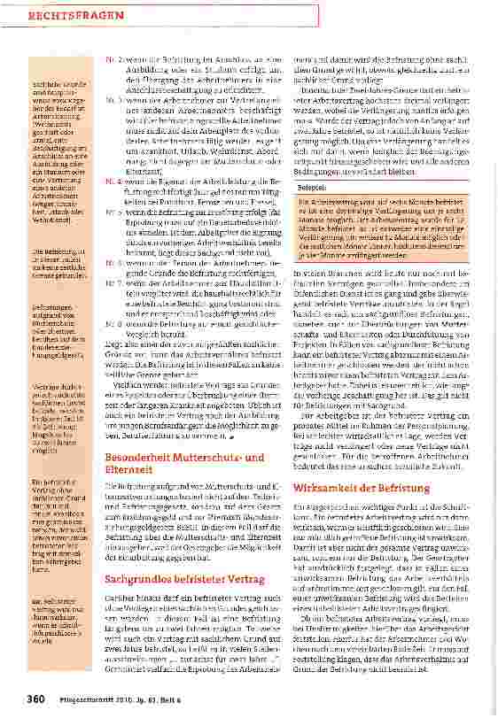 Vorschauseite 2: Ein Vorteil für den Arbeitnehmer?