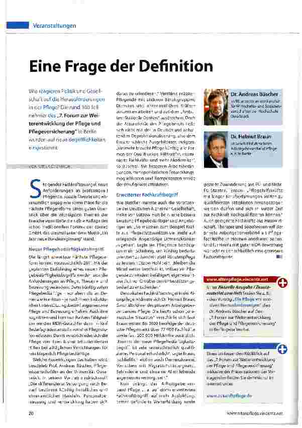 Vorschauseite 1: Eine Frage der Definition