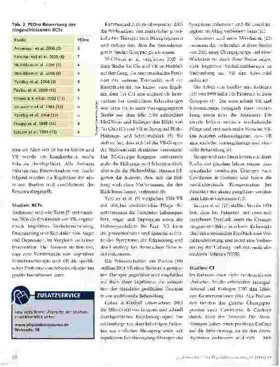 Vorschauseite 4: Schwindeltraining in der Physiotherapie