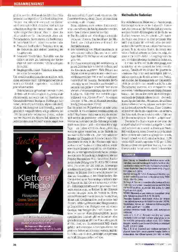 Vorschauseite 2: Neue Hausgeburtsstudie: Voreilige Rückschlüsse