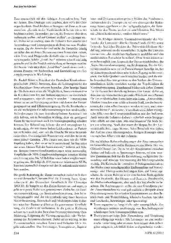Vorschauseite 2: BVMed/BVBG-Konferenz zur erfolgreichen Vernetzungin der Gesundheitsbranche:„Netzwerke für MedTech-Innovationen stärken!