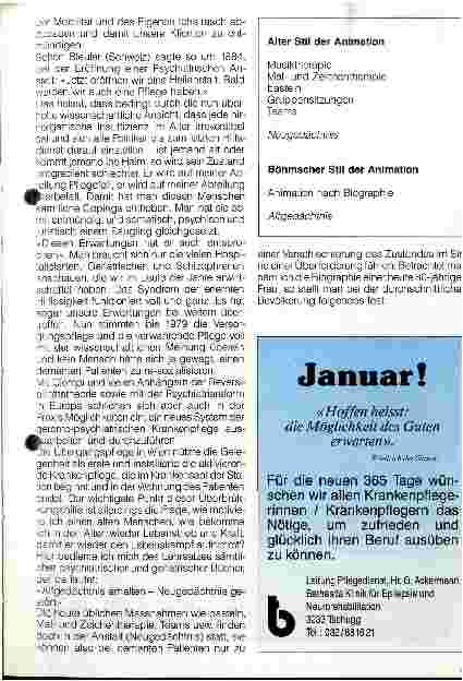 Vorschauseite 3: Neuorientierung der geronto-psychiatrischen Krankenpflege