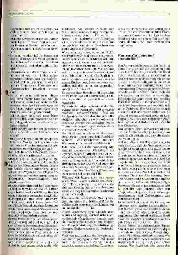 Vorschauseite 2: Streß im Altenheim