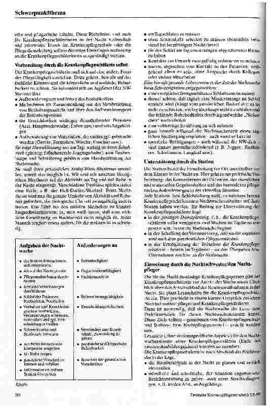 Vorschauseite 2: Vorbereitung von Krankenpflegeschülern/-innen auf den Nachtwacheneinsatz