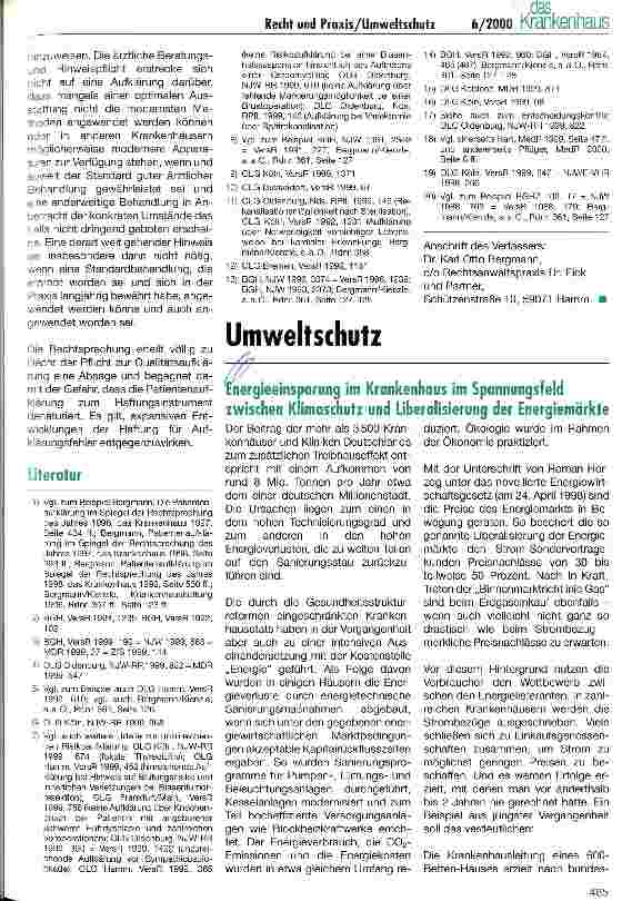 Vorschauseite 4: Patientenaufklärung im Spiegel der Rechtsprechung des Jahres 1999