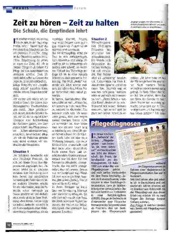 Vorschauseite 1: Zeit zu hören - Zeit zu halten