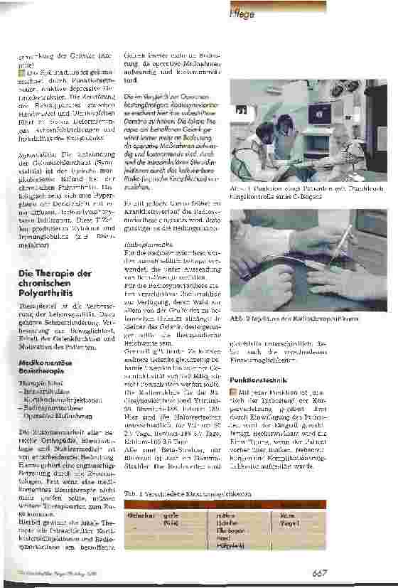 Vorschauseite 2: Keine Angst vor nuklearmedizinischer Gelenk-Therapie - Die Radiosynoviorthese in der Rheumatologie und Orthopädie -