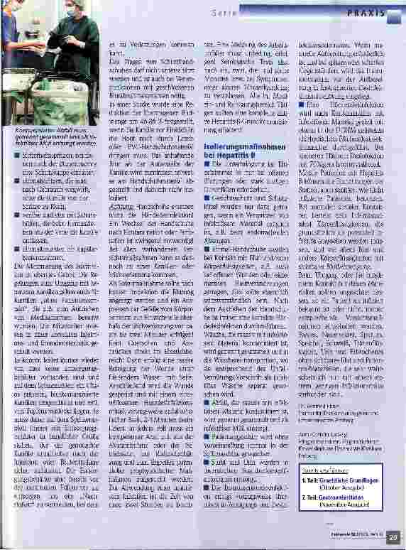 Vorschauseite 2: Meldepflichtige Infektionskrankheiten 3. Teil: Hepatitiden