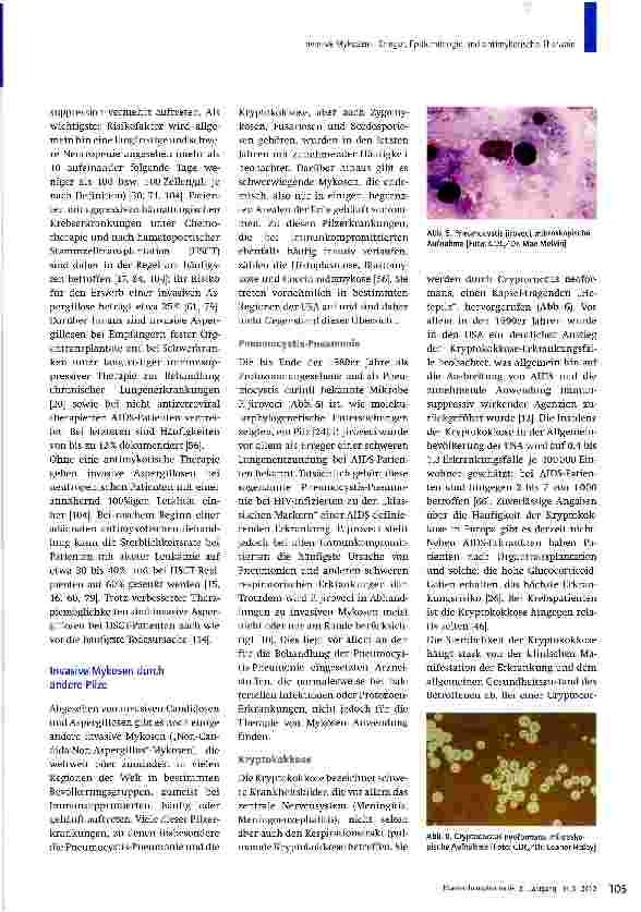 Vorschauseite 5: Invasive Mykosen - Erreger, Epidemiologie und antimykotische Therapie
