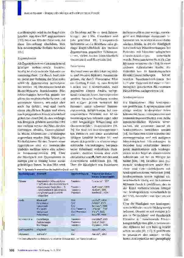 Vorschauseite 6: Invasive Mykosen - Erreger, Epidemiologie und antimykotische Therapie