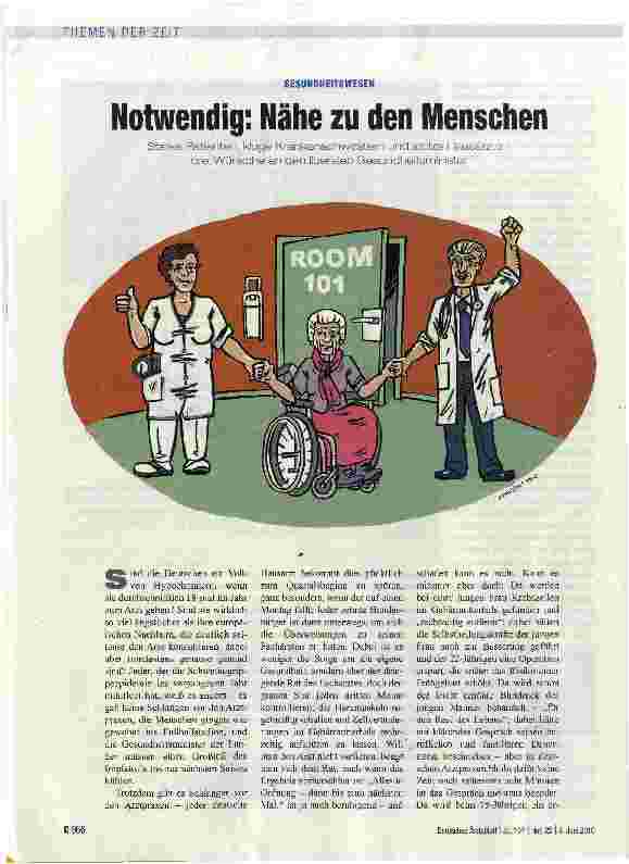 Vorschauseite 1: Notwendig: Nähe zu den Menschen