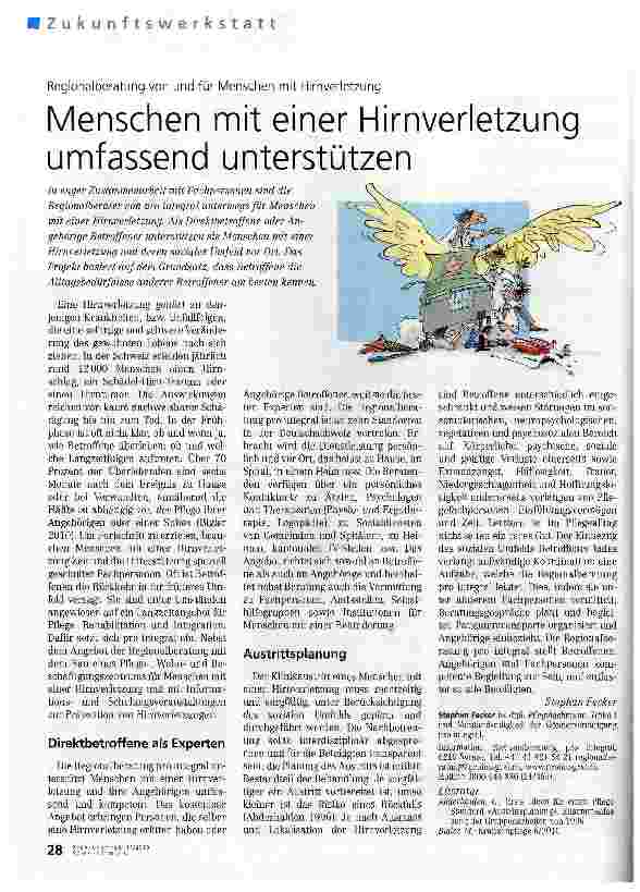 Vorschauseite 1: Menschen mit einer Hirnverletzung umfassend unterstützen