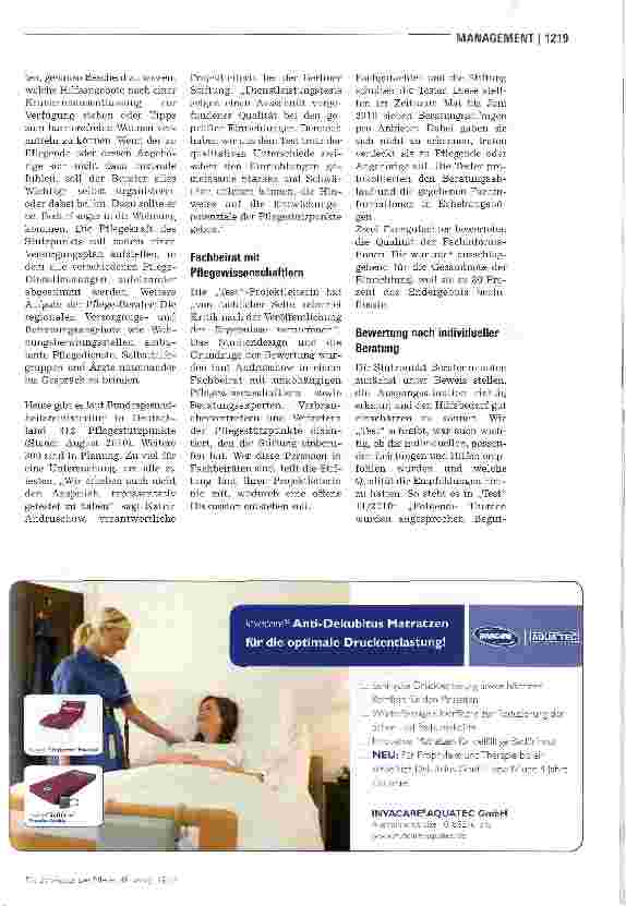 Vorschauseite 2: Pflegestützpunkte im TestBeratung aus einer Hand