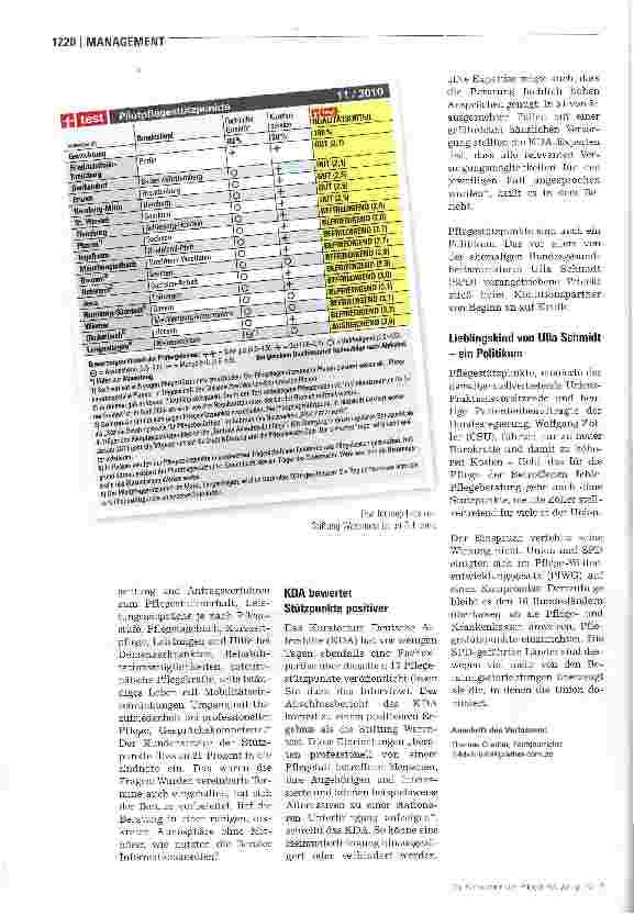 Vorschauseite 3: Pflegestützpunkte im TestBeratung aus einer Hand