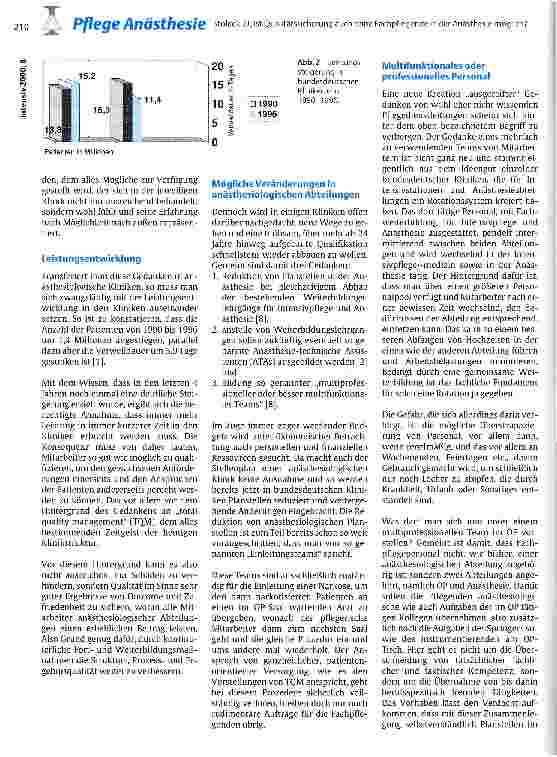 Vorschauseite 3: Ist Qualitätssicherung auch ohne Fachpflegende in der Anästhesie möglich oder zwingt Ökonomie zur Reduktion von Qualität?