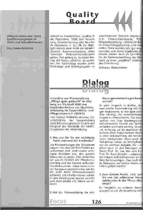 Vorschauseite 2: Ideen die uns weiterbringen - Qualitätsforum im Pfalzklinikum