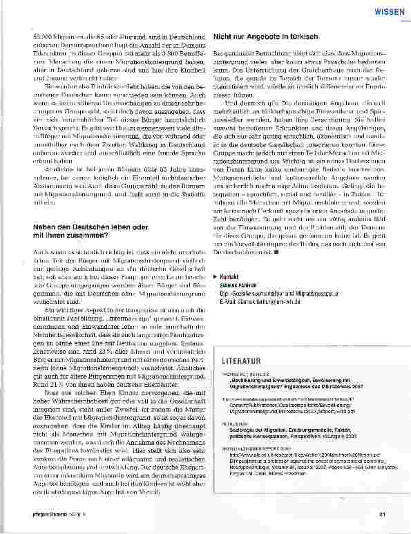 Vorschauseite 4: Einwanderung und Demenz