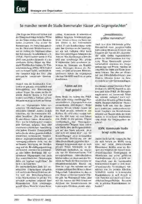 Vorschauseite 3: Krankenhaus Rating Report