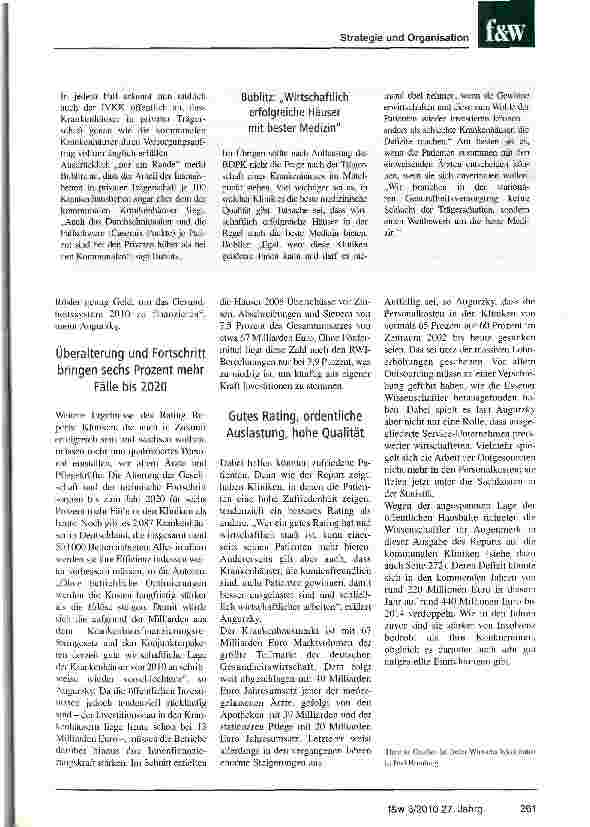 Vorschauseite 4: Krankenhaus Rating Report