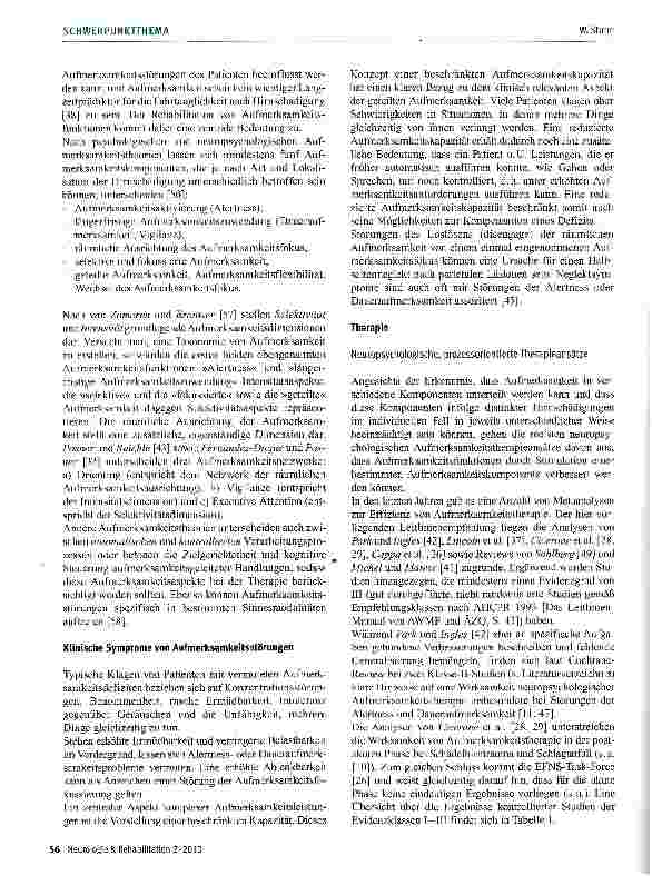 Vorschauseite 2: Evidenzbasierte Verfahren in der neuropsychologischen Rehabilitation: Therapie von Aufmerksamkeitsstörungen