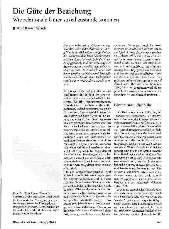 Vorschauseite 1: Die Güte der Beziehung Wie relationale Güter sozial zustande kommen