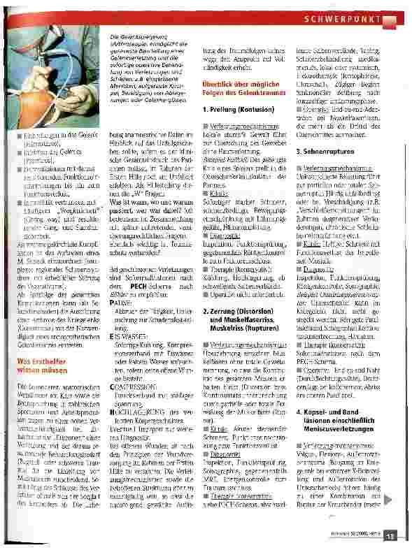 Vorschauseite 2: Das verletzte Knie