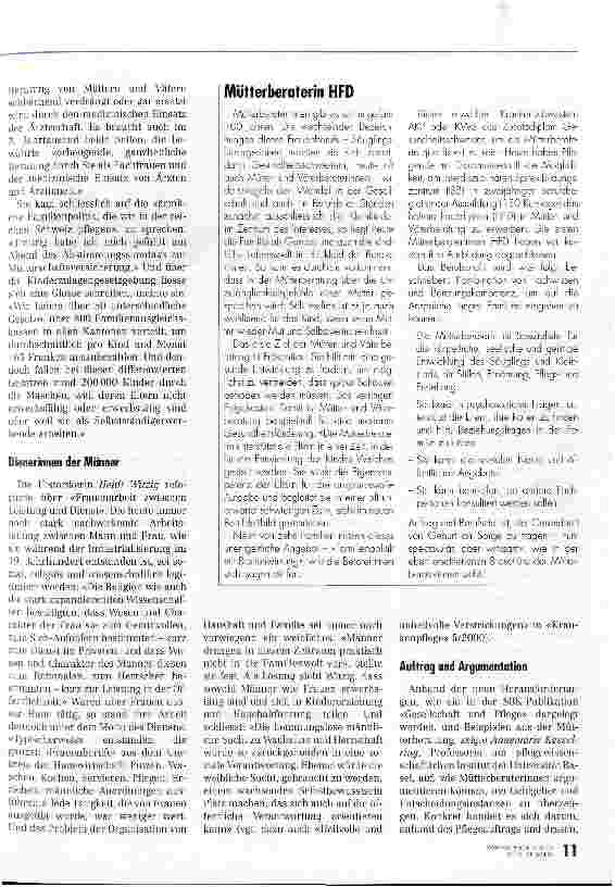 Vorschauseite 2: Wirksam, aber unspektakulär Mütterberatung