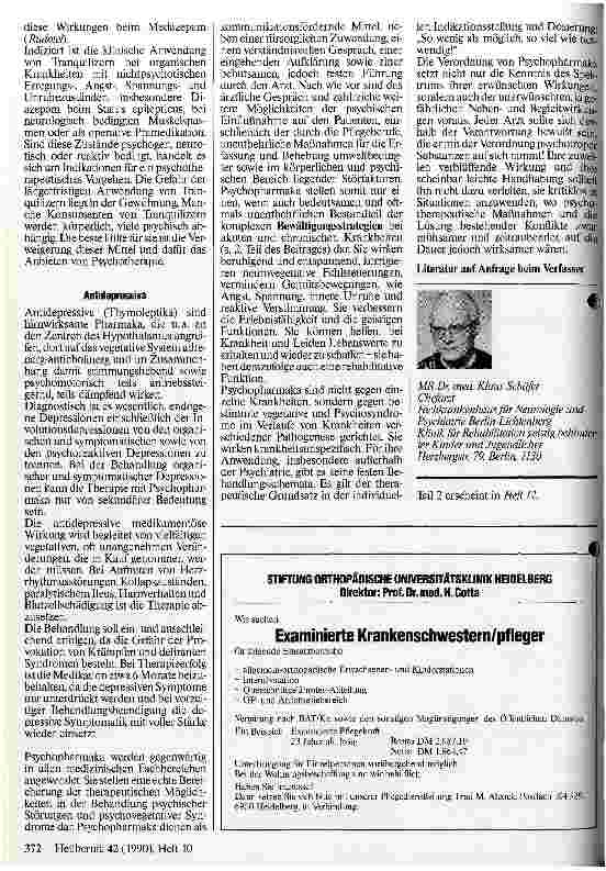 Vorschauseite 2: Wirkung und Anwendung von Psychopharmaka 1. Teil