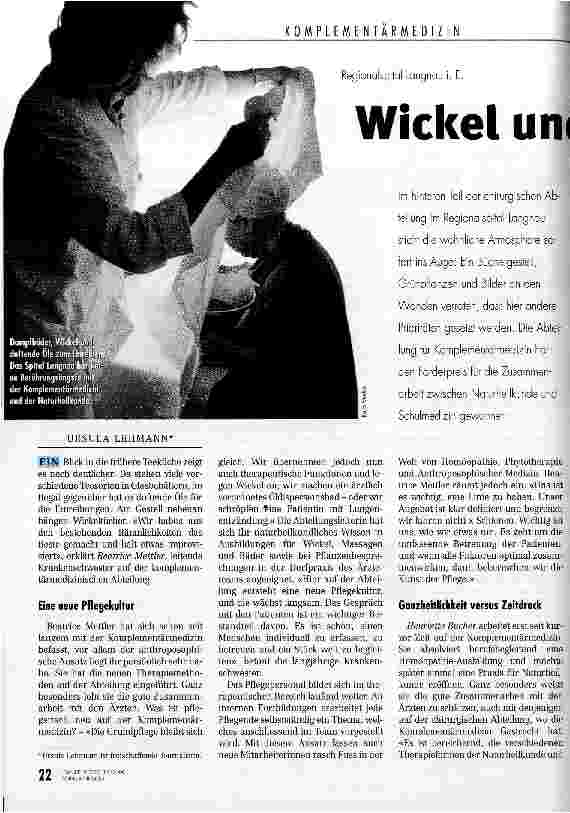 Vorschauseite 1: Wickel und Einreibung auf dem Pflegeplan