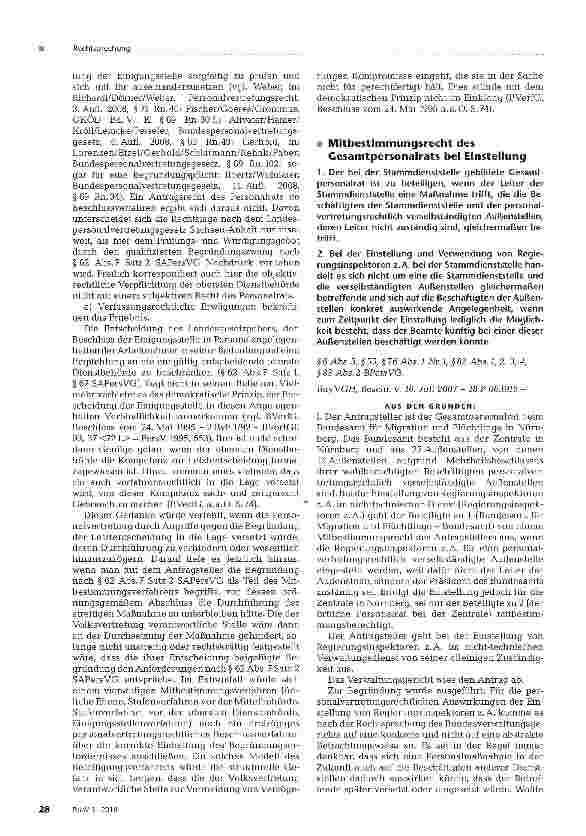 Vorschauseite 3: Qualifizierte Begründung für abweichende Letztentscheidung der obersten Dienstbehörde