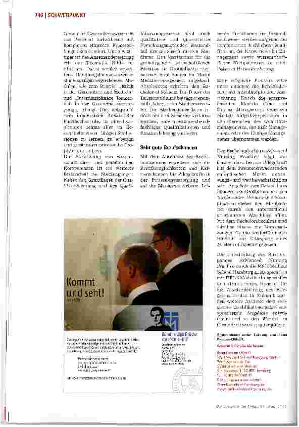 Vorschauseite 3: Advanced Nursing Practice bietet beste Lösung